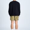 Cotton Blend Crew Neck Sweater